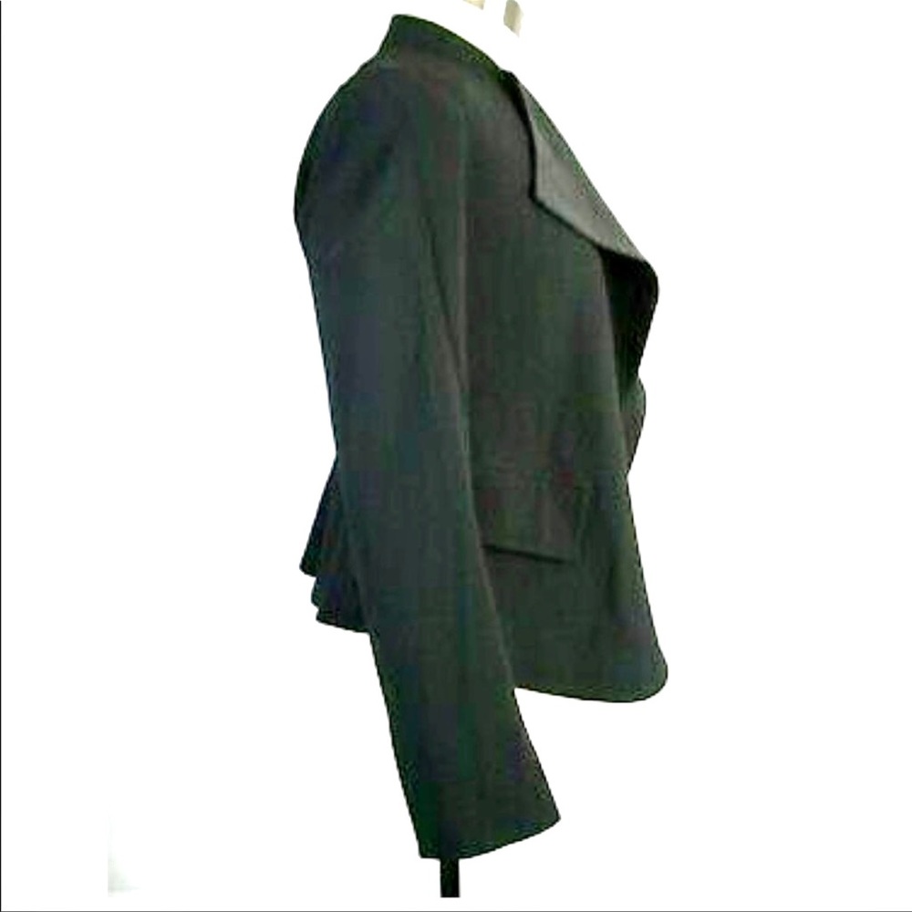 Theory $455 Kensington Blazer Black Peplum Open 2 Jacket - Picture 11 of 11